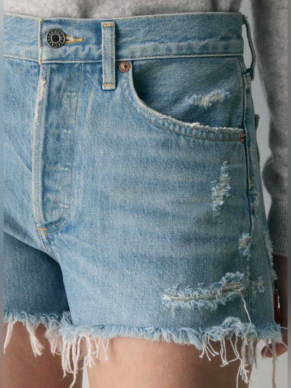 AGOLDE Parker shortβ’ Vintage cut off shortsβ’ Swapmeet Blue